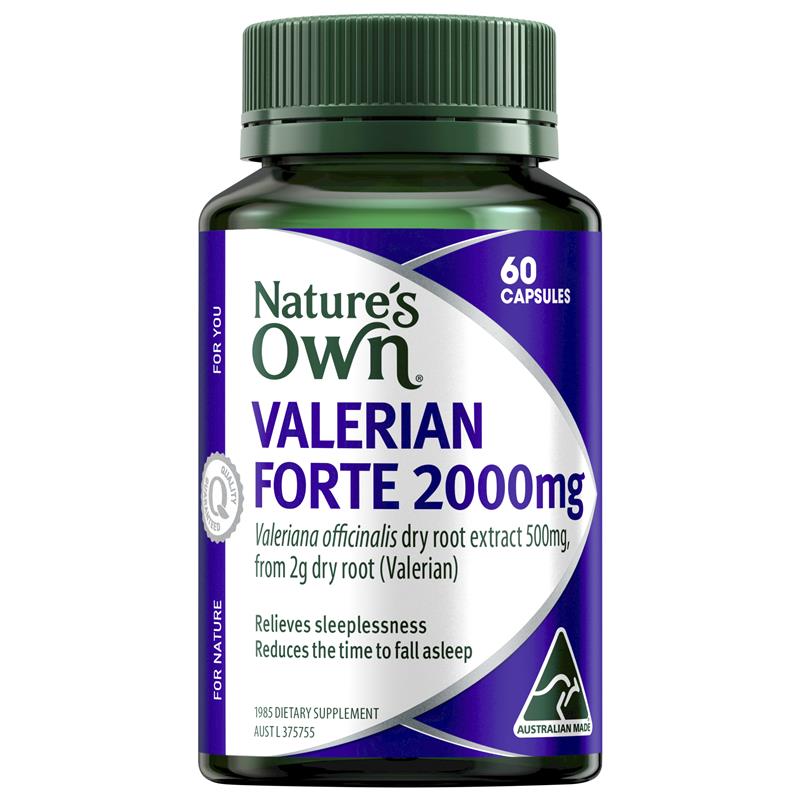 Nature's Own Valerian Forte 2000mg 60 Capsules gallery image