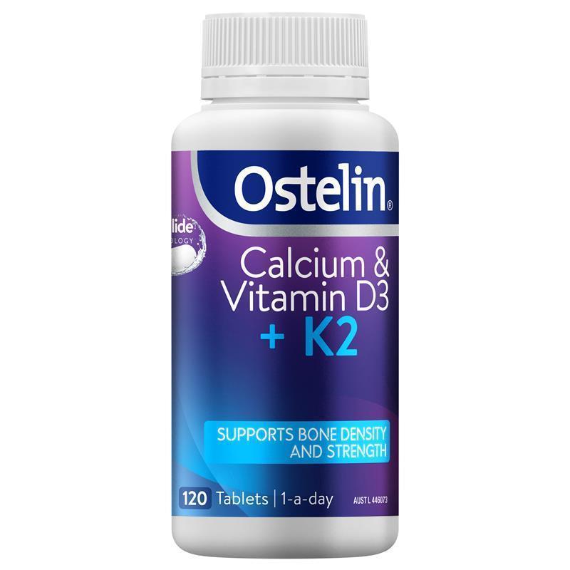 Ostelin Calcium & D3 + K2 120 Tablets gallery image