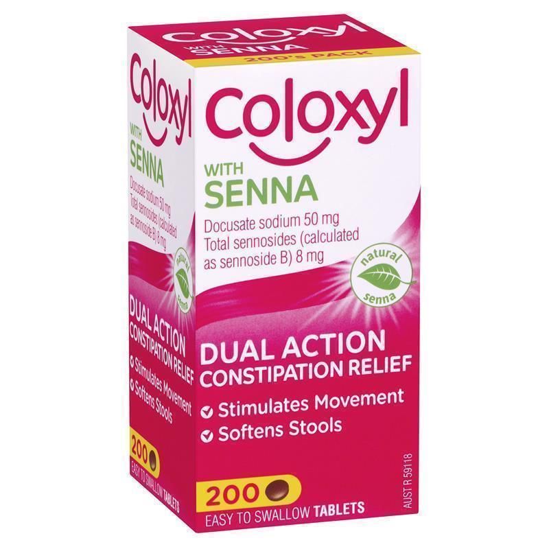 Coloxyl With Senna Tablets 200