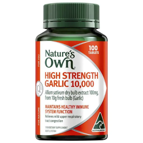 Nature's Own High Strength Garlic 10,000mg 100 Tablets gallery image
